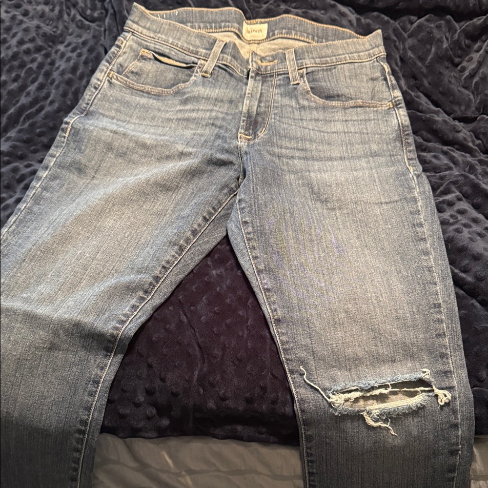 Hudson Jeans Light Blue Distressed Skinny Jeans